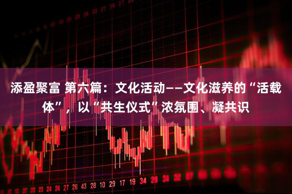 添盈聚富 第六篇：文化活动——文化滋养的“活载体”，以“共生仪式”浓氛围、凝共识