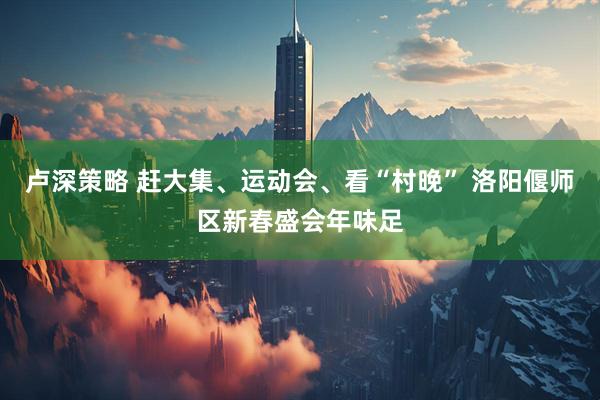 卢深策略 赶大集、运动会、看“村晚” 洛阳偃师区新春盛会年味足
