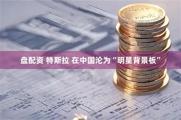 盘配资 特斯拉 在中国沦为“明星背景板”